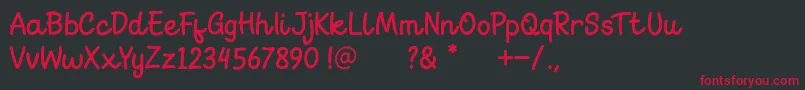 Go Melon Font – Red Fonts on Black Background