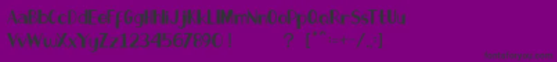Go Panda Font – Black Fonts on Purple Background