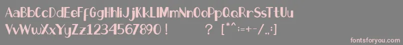 Go Panda Font – Pink Fonts on Gray Background