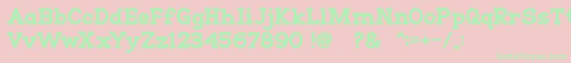 Go Peanut Font – Green Fonts on Pink Background