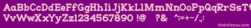 Go Peanut Font – Pink Fonts on Purple Background