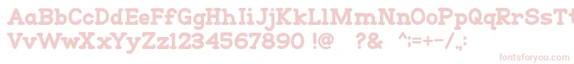 Go Peanut Font – Pink Fonts on White Background