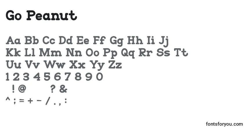 Fuente Go Peanut (128097) - alfabeto, números, caracteres especiales