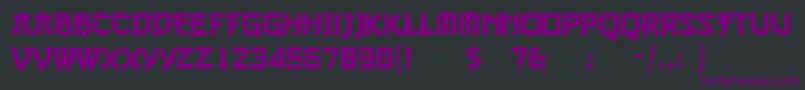go3v2 Font – Purple Fonts on Black Background