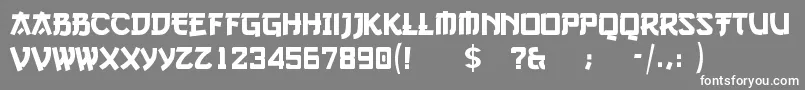 フォントgo3v2 – 灰色の背景に白い文字