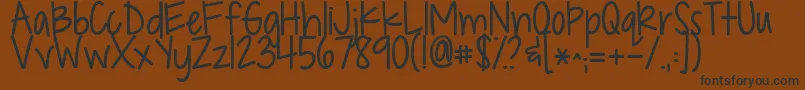 Kgdropsofjupiter Font – Black Fonts on Brown Background