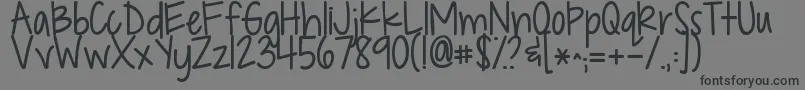 Kgdropsofjupiter Font – Black Fonts on Gray Background