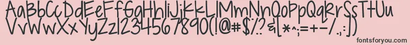 Kgdropsofjupiter Font – Black Fonts on Pink Background
