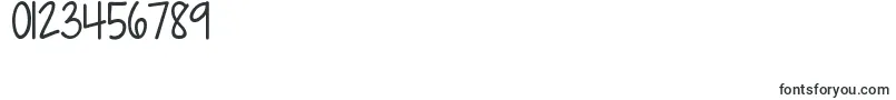 Kgdropsofjupiter-Schriftart – Schriften für Zahlen und Nummern