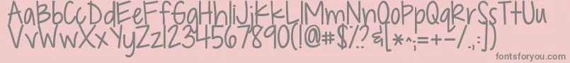 Kgdropsofjupiter Font – Gray Fonts on Pink Background