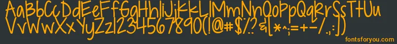Kgdropsofjupiter Font – Orange Fonts on Black Background