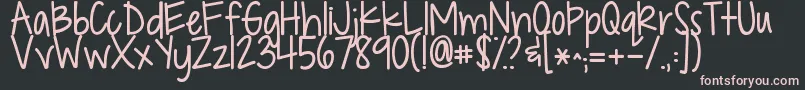 Kgdropsofjupiter Font – Pink Fonts on Black Background