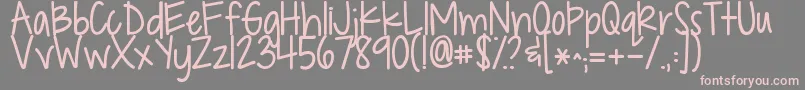 Kgdropsofjupiter Font – Pink Fonts on Gray Background