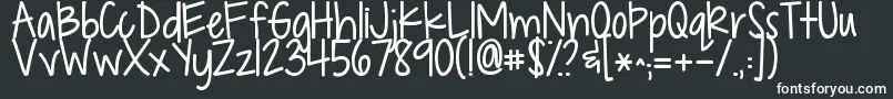 Kgdropsofjupiter Font – White Fonts on Black Background