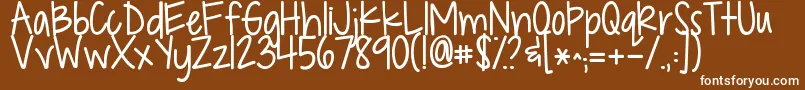 Kgdropsofjupiter Font – White Fonts on Brown Background