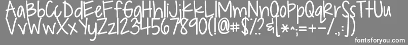 Weitere Informationen zur Kgdropsofjupiter-Schriftart Kgdropsofjupiter-Schriftart – Weiße Schriften auf grauem Hintergrund