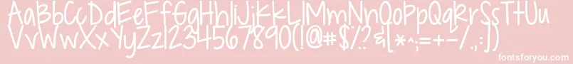 Kgdropsofjupiter Font – White Fonts on Pink Background
