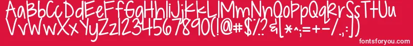 Kgdropsofjupiter Font – White Fonts on Red Background