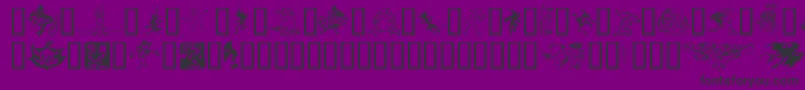 Goblins Font – Black Fonts on Purple Background