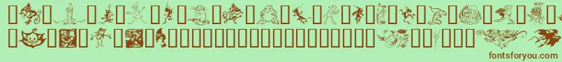 Goblins Font – Brown Fonts on Green Background