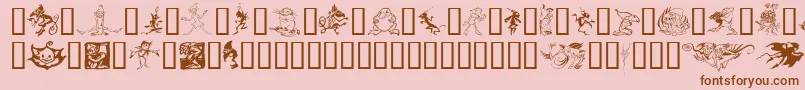 Goblins Font – Brown Fonts on Pink Background