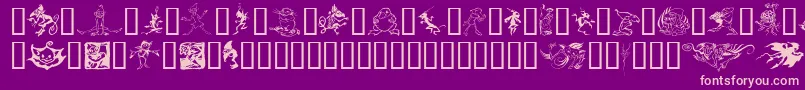 Goblins Font – Pink Fonts on Purple Background