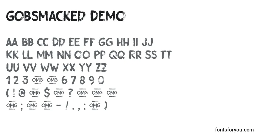 Police Gobsmacked DEMO - Alphabet, Chiffres, Caractères Spéciaux