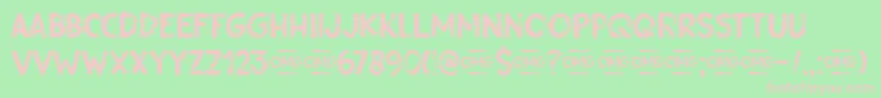 Gobsmacked DEMO Font – Pink Fonts on Green Background