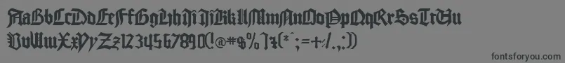 フォントgocmp    – 黒い文字の灰色の背景