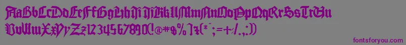 Шрифт gocmp    – фиолетовые шрифты на сером фоне