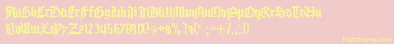 gocmp    Font – Yellow Fonts on Pink Background