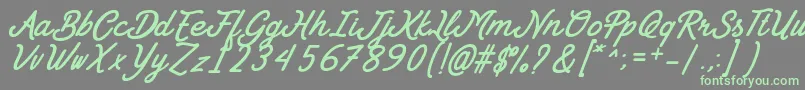 Goday Font by 7NTypes Font – Green Fonts on Gray Background