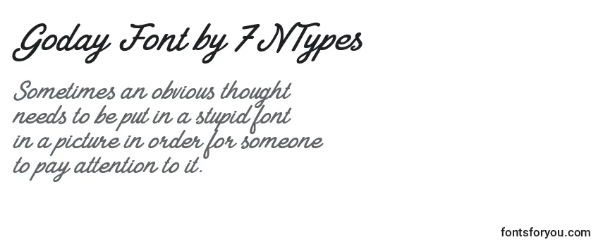 Обзор шрифта Goday Font by 7NTypes