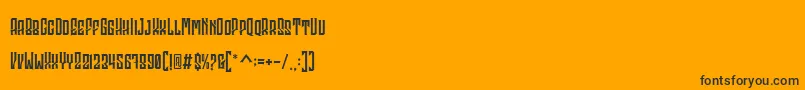 Godhong Personal Use Font – Black Fonts on Orange Background