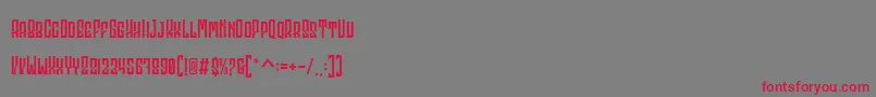 Godhong Personal Use Font – Red Fonts on Gray Background