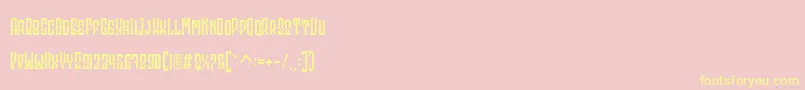 fuente Godhong Personal Use – Fuentes Amarillas Sobre Fondo Rosa