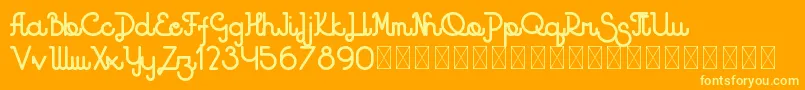 More about Godlike PersonalUse Font Godlike PersonalUse Font – Yellow Fonts on Orange Background
