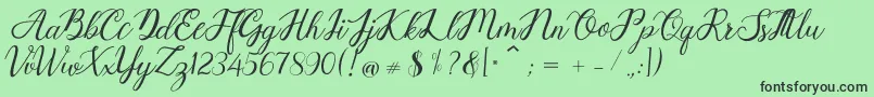 Goesitox Demo Font – Black Fonts on Green Background