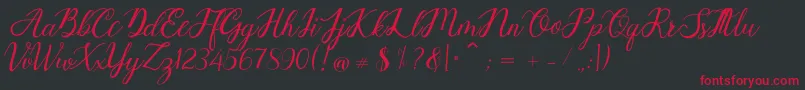 Goesitox Demo Font – Red Fonts on Black Background