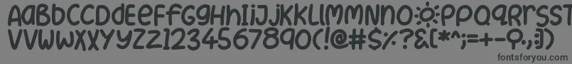 SummerLove Font – Black Fonts on Gray Background