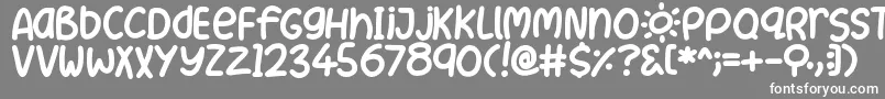 SummerLove Font – White Fonts on Gray Background