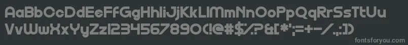 Gofuyo Font – Gray Fonts on Black Background