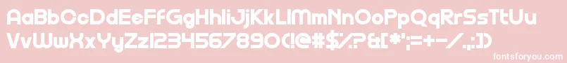 Gofuyo Font – White Fonts on Pink Background