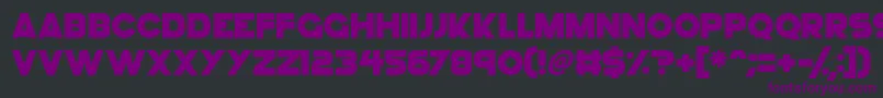 GoGo Hack Font – Purple Fonts on Black Background