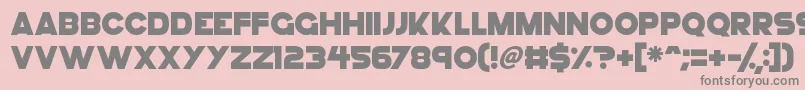 Шрифт GoGo Hack – серые шрифты на розовом фоне