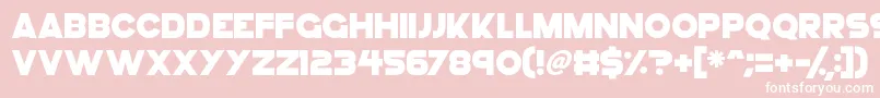 GoGo Hack Font – White Fonts on Pink Background