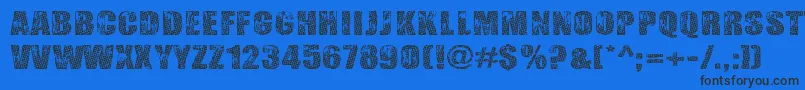 Gogol, Simone  Monroe Font – Black Fonts on Blue Background