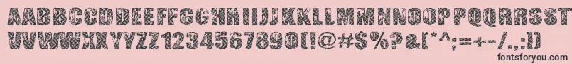 Gogol, Simone  Monroe Font – Black Fonts on Pink Background