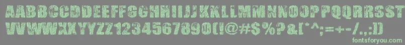 Gogol, Simone  Monroe Font – Green Fonts on Gray Background