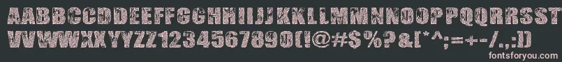 Gogol, Simone  Monroe Font – Pink Fonts on Black Background